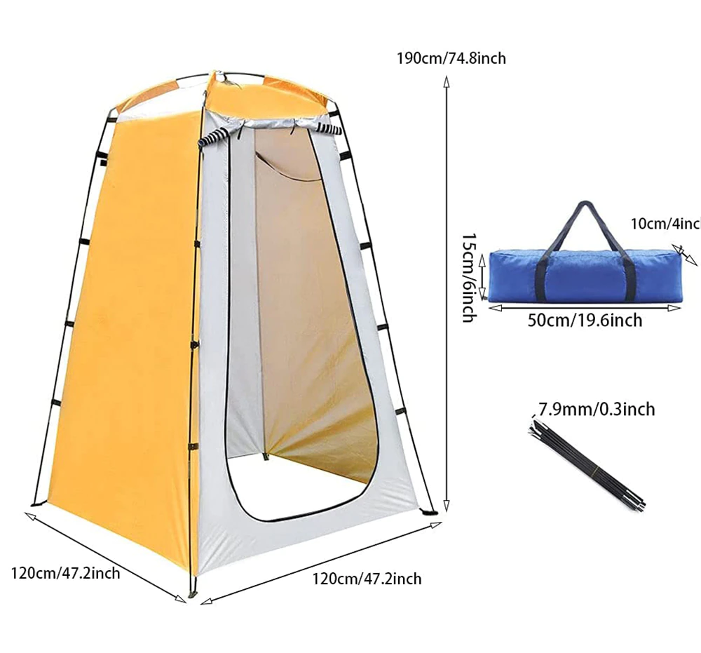 Cheap Goat Tents Outdoor Changing Shower Tent Simple Build Mobile Toilet Bathing Changing Room Private Changing Bathroom Camping Privacy Tent   